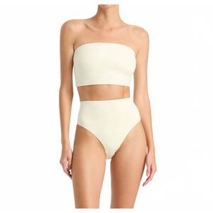 NEW BONDI BORN poppy bikini bottom in porcelain